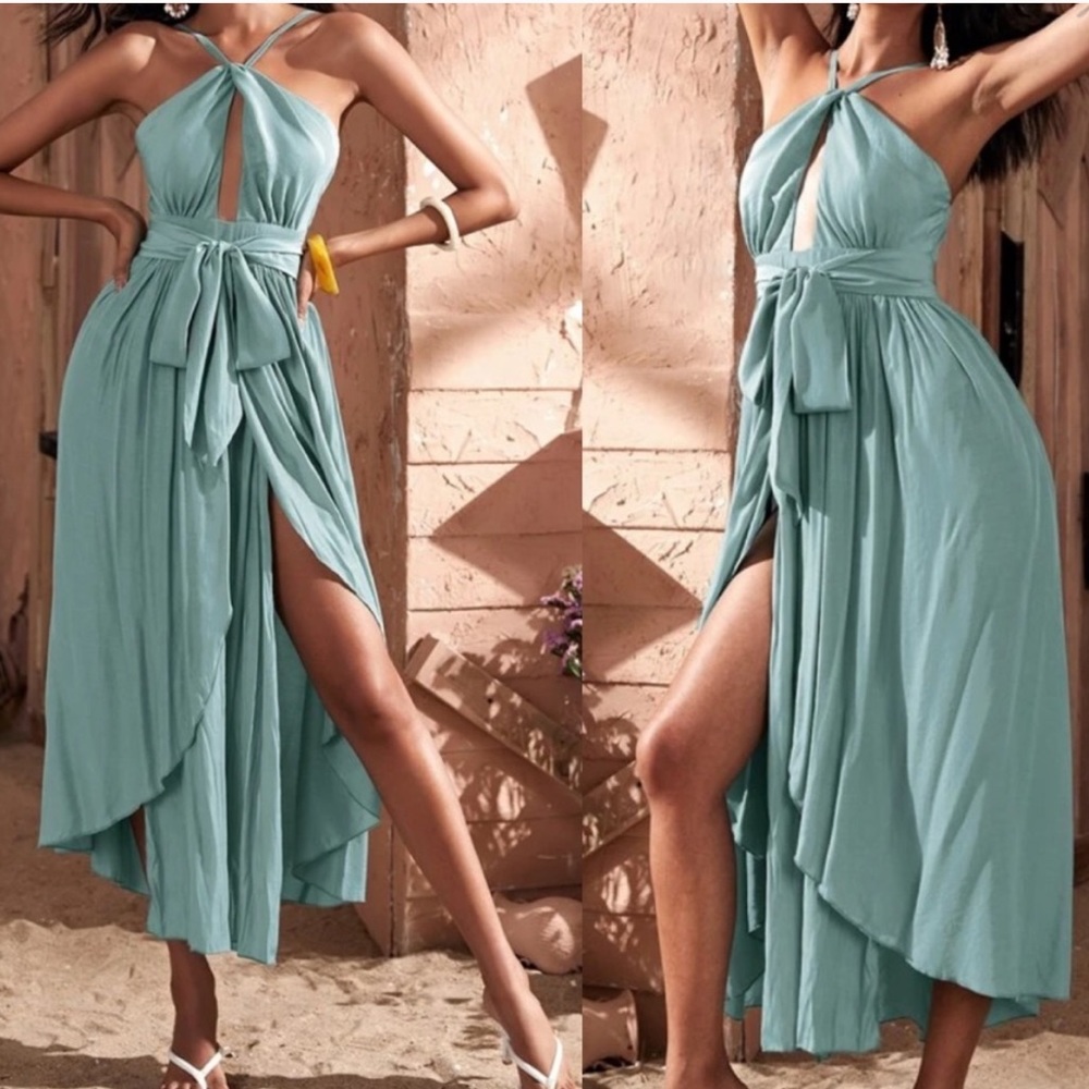 Boho tie cami dress - Picture 1 of 7